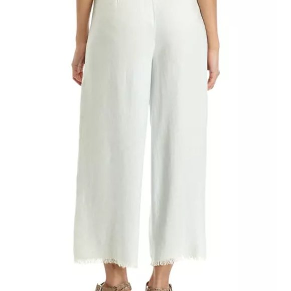 ADY P Pale Chambray  White Wide Leg Pants 16 - Picture 13 of 13